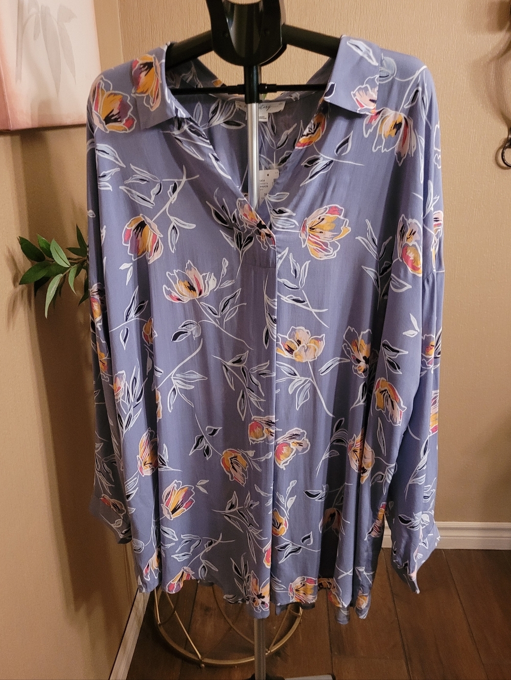 NWT Penningtons Plus Floral Tunic Top